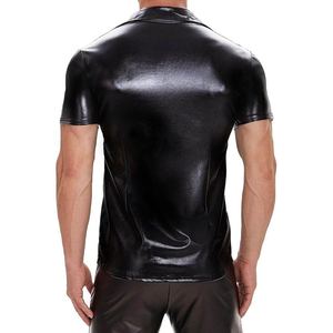 Wholesale <b>Men's</b> <b>Shirts</b> 2026 Custom Designer Leather <b>Shirts</b> Loose Fit Oversized Casual Wear Stand Collar Genuine Leather <b>Shirts</b> - Product Image 2