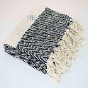 Herringbone Classic Pestemal Turkish Towels Hamam Towels Wholesale <b>Blanket</b> Beige1 Classic Collection - Product Image 6