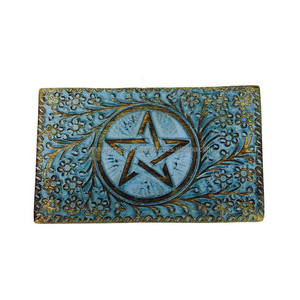 Caja organizadora de almacenamiento de joyería de madera decorativa tallada en Pentáculo, regalo perfecto para mujeres disponibles en varios estilos - Product Image 4