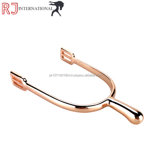 Nouveauté 2026 : Éperons de haute qualité en acier inoxydable pour homme, durables, pour l'équitation anglaise, modèle ENGLISH ROSE GOLD SPURS, en ensemble complet - Product Image 4