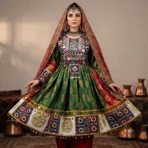 High Quality Custom Afghan Kuchi Women Clothing <b>Dresses</b> Casual Party Wear Women's Banjara <b>Style</b> Vintage Afghan Kuchi <b>Dresses</b> - Product Image 1