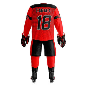 Maillot de hockey sur glace personnalisé de haute qualité avec logo, uniforme professionnel pour équipe sportive, respirant et durable - Product Image 4