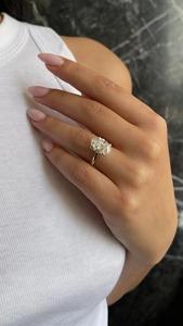 Trending <b>ring</b> 5 carat Oval Cut <b>Diamond</b> Engagement <b>Ring</b> Women's Yellow Gold GIA Certified Natural <b>Diamond</b> Jewelry - Product Image 2