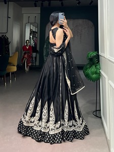 Designer Naysha Silk Embroidered <b>Lehenga</b> Choli Set for <b>Women</b> - Product Image 3