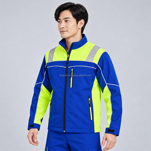 เสื้อแจ็คเก็ตทำงานแบบสะท้อนแสงกันน้ำสำหรับผู้ชาย สีเหลือง สำหรับงานรักษาความปลอดภัย พร้อมบริการจัดส่ง - Product Image 3