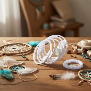 Aro de plástico Ilan de 160 mm para manualidades de atrapasueños, 3 piezas - Product Image 3