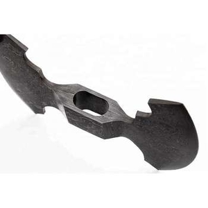 High Quality Industrial Stainless Steel Damascus Flat Backed Handmade Pizza Cutter <b>Axe</b> Head 2 2/5-Inch Rose Wood <b>Handle</b> OBM - Product Image 2