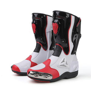 Bottes de moto professionnelles en TPU pour la course sur circuit avec protection des orteils en métal certifiées CE pour hommes et femmes - Product Image 1