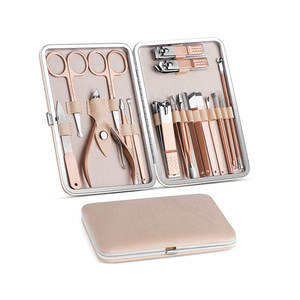 Wholesale Professional And Personal Use Manicure Kit Custom Color Manicure Pedicure Set for Men and Women - Product Image 1