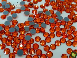 Chatons en strass de qualité supérieure Sun Tangerine Hyacinth Light Siam pour la fabrication de bijoux en gros, verre Sun Tangerine Hyacinth Light Siam - Product Image 3