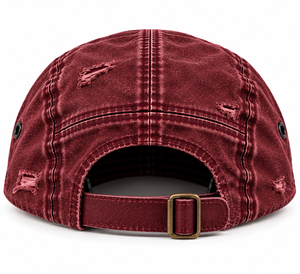 Casquette de baseball unisexe en jean déchiré et délavé à 5 panneaux, style urbain, ajustable, idéale pour l'extérieur - Product Image 2