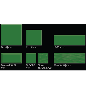 Green tile Modern Kitchen Backsplash Small Size Ceramic Tile 100x200 100x300 100x400mm New Trending Design Factory Direct supply - Product Image 1