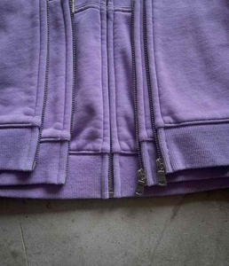 Sweat-shirt surdimensionné personnalisé en molleton français 100% coton, vêtements d'automne, sweat-shirts pour hommes, fermeture éclair sur le devant, logo unisexe, sweat-shirts décontractés - Product Image 3
