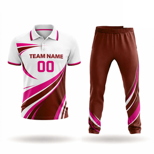 Latest New Design Cricket Jersey Pattern Customized Pattern Design Cricket Uniforms Kits in Sublimation - Product Image 2