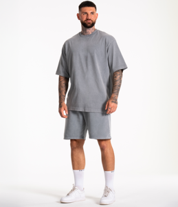 Shorts de sport délavés à l'acide pour hommes, vêtements de sport respirants, à séchage rapide et flexibles - Product Image 5