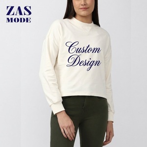 เสื้อสเวตเชิ้ตผู้หญิงพิมพ์ลาย ผ้าสแปนเด็กซ์/คอตตอนบุซับใน เป็นมิตรกับสิ่งแวดล้อม คุณภาพสูง คอกลม สวมใส่สบายในฤดูหนาว ปักลาย ผลิตในบังกลาเทศ - Product Image 1