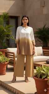 Conjunto de Salwar Kameez de Rayón Tie Dye para Mujer, Corte Regular, para Fiestas, Casual, Bodas, Playa, para Todas las Temporadas - Product Image 4