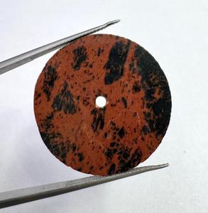 Natural Mahogany Obsidian Dial Size 31.50 mm Round Flat Disc Thickness 1.50mm Classic Elegant Vintage Luxury Watch <b>Face</b> - Product Image 2