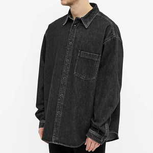 เสื้อเชิ้ตเดนิมลำลองผู้ชาย แขนยาว ผ้าฝ้าย สวมใส่สบาย ดีไซน์ติดกระดุม เหมาะสำหรับไลฟ์สไตล์ประจำวัน - Product Image 1