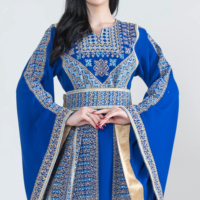 Robe Abaya Thobe pour femmes, élégante, style moyen-oriental, vêtement modeste, en viscose, avec perles, coupe ample, longueur cheville, col.