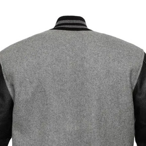Streetwear Hooded Thick Wool College Varsity <b>Jacket</b> with Zipper Closure Customizable Design for Unisex <b>Winter</b> Use - Product Image 6