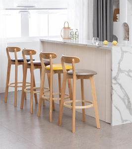 Modern Dining Chair Minimalist Backrest Chair Simple <b>Wooden</b> Home Kitchen Dining Room Living Room Seating - Product Image 2
