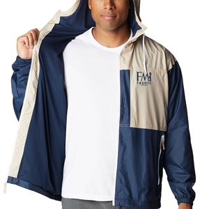 Chaquetas cortavientos de diseño único para hombre, chaqueta deportiva para exteriores de Material de poliéster 100%, resistente al agua, marca frontal personalizada - Product Image 1