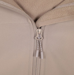 Unisex Autumn Formal Solid Hooded Stand Collar Softshell Jacket High Quality Waterproof Regular Length OEM Service - Product Image 4