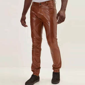 Pantalones de Cuero de Lujo para Hombre, Cuero Suave de Primera Calidad, Ajuste Cómodo y Duradero, Perfectos para Atuendos Casuales y Profesionales - Product Image 2