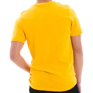 T-shirt à manches courtes jaune pour homme Everglide Corporation, coupe classique, tricoté, 100% coton, col rond, séchage rapide, 220g - Product Image 1