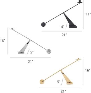 Luxury Sculptural Candle Holder – Elegant <b>Black</b> Iron Candle Stand for Shelf, Table & Mantel Decor - Product Image 6