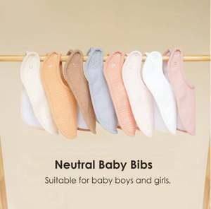 Bavoirs en mousseline Eco Stretch 95% bambou 5% élasthanne - Doux pour la peau, lavage en machine - Product Image 5