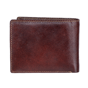 Genuine Leather Lining Wallet Men's Short Open Vintage RFID Coin Pocket <b>ID</b> Card <b>Holder</b> Transparent <b>ID</b> Window Cow Skin Wholesale - Product Image 1