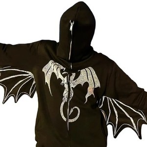 Sweat à capuche unisexe Streetwear Y2K délavé à l'acide, 100% coton, personnalisé 3D pour broderie, coupe oversize vintage, automne, homme - Product Image 5