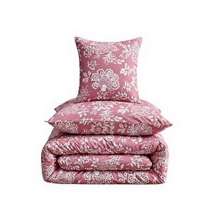 Modern Geometric Woven Microfiber Polyester Bedding Set Queen Size with <b>Fitted</b> <b>Sheet</b> <b>Flat</b> <b>Sheet</b> Two Pillowcases 400TC All-Season - Product Image 3