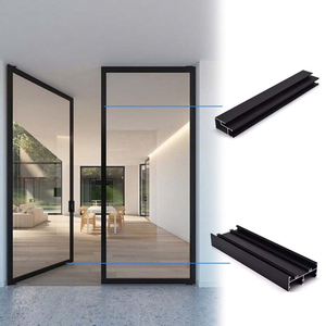Perfiles Cuadrados de Aleación de Aluminio Serie 6000 Negros para Puertas - Product Image 2