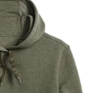 <b>Men</b> Olive Green Hooded Sweatshirt Regular Fit Cotton Fleece Casual <b>Pullover</b> with Front Pocket Autumn wear - Product Image 2