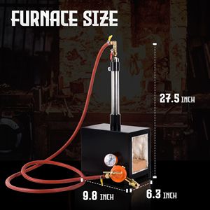 Horno de Propano de un Solo Quemador de Gran Capacidad para Herradores, Quemador Cuadrado de Propano para Forja de Metal - Product Image 3