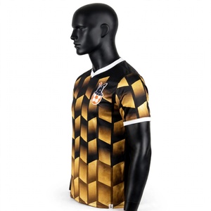 Maillot de sport personnalisé à col en V imprimé par sublimation, grande taille, respirant et anti-humidité, écologique, idéal pour l'été - Product Image 3