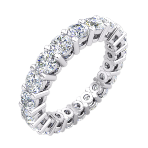 Elegante Anillo Clásico de Plata 925 con Diamante Cultivado en Laboratorio de 2.95 Quilates, Claridad VS, Color EF, Corte Radiante, Bañado en Rodio, Certificado IGI, de Lujo - Product Image 1