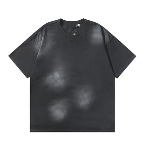 Custom Graphic Drop Shoulder Vintage Tees T-shirts Print <b>Men's</b> Distressed T-shirt <b>Men</b> Heavyweight Oversized Acid Wash T Shirts - Product Image 2