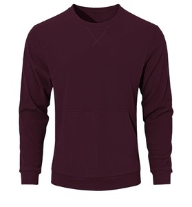 Nueva Llegada, Sudadera Estilosa de Manga Larga con Hombros Caídos, Color Sólido, Cómoda, Talla Grande para Hombre, 100% Algodón, Bangladesh - Product Image 2