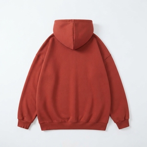 Sudadera con Capucha Blanca para Hombre de Primera Calidad, Tejido de Felpa de Algodón, Antiarrugas, con Logotipo Estampado en las Mangas, Corte Regular, para Invierno - Product Image 2