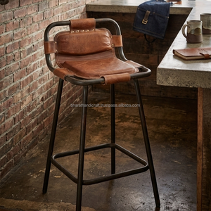 Silla de Barra Estilo Industrial con Estructura Metálica, Diseño Elegante y Construcción Resistente para Cocina, Hogar y Bar - Product Image 2