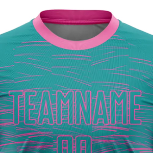 Maillots de football personnalisés à manches courtes, imprimés numériquement, respirants, légers, séchage rapide, uniques et personnalisables, unisexes - Product Image 3