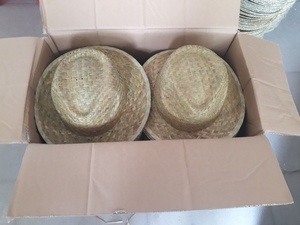 Sombrero de Sol de Ala Ancha con Rayas de Hierba Marina Natural para Viajes a la Playa y Uso al Aire Libre - Product Image 5