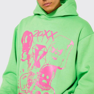 Conjunto Deportivo de Felpa para Hombre, 100% Algodón, Transpirable, con Impresión de Logotipo, Venta al Por Mayor - Product Image 4