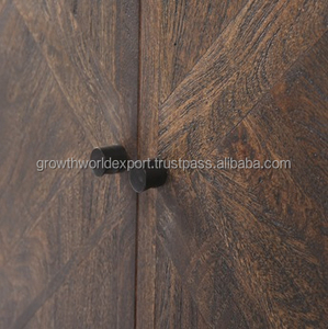 Industrial Design 4-Door Storage Buffet <b>Cheap</b> Wooden Frame <b>Sideboard</b> for Dining Kitchen Latest Home & Hotel Furniture 2025 - Product Image 5