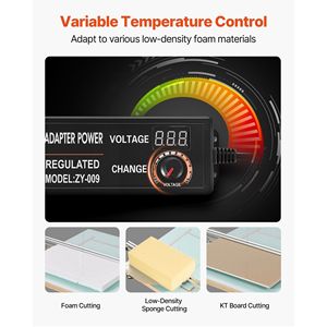 Taglierina Elettrica per Polistirolo a Filo Caldo, Portatile da Tavolo, 58W, con Temperatura Variabile - Product Image 5