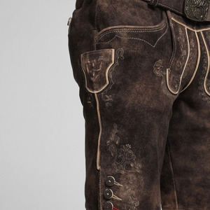 Shorts traditionnels bavarois pour hommes, 100% polyester satiné, imperméables, décontractés et élégants, écologiques, pour l'Oktoberfest allemand - Product Image 5